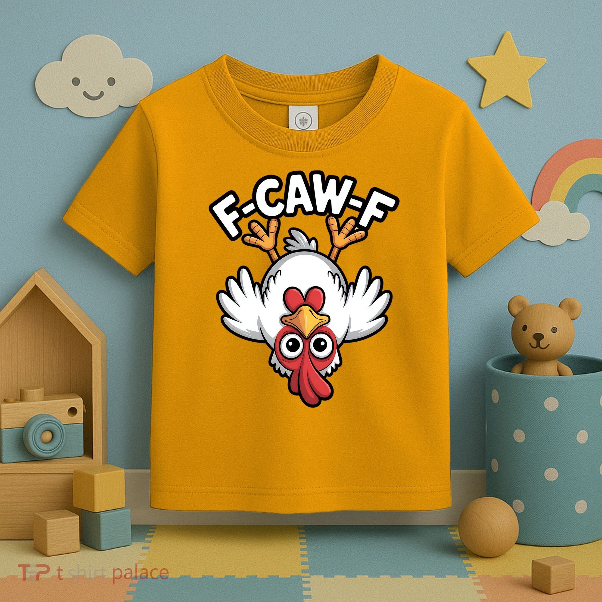 Funny Rooster Meme F-Caw-F Toddler T-Shirt
