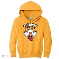 Funny Rooster Meme F-Caw-F Kids Hoodie thumb 0