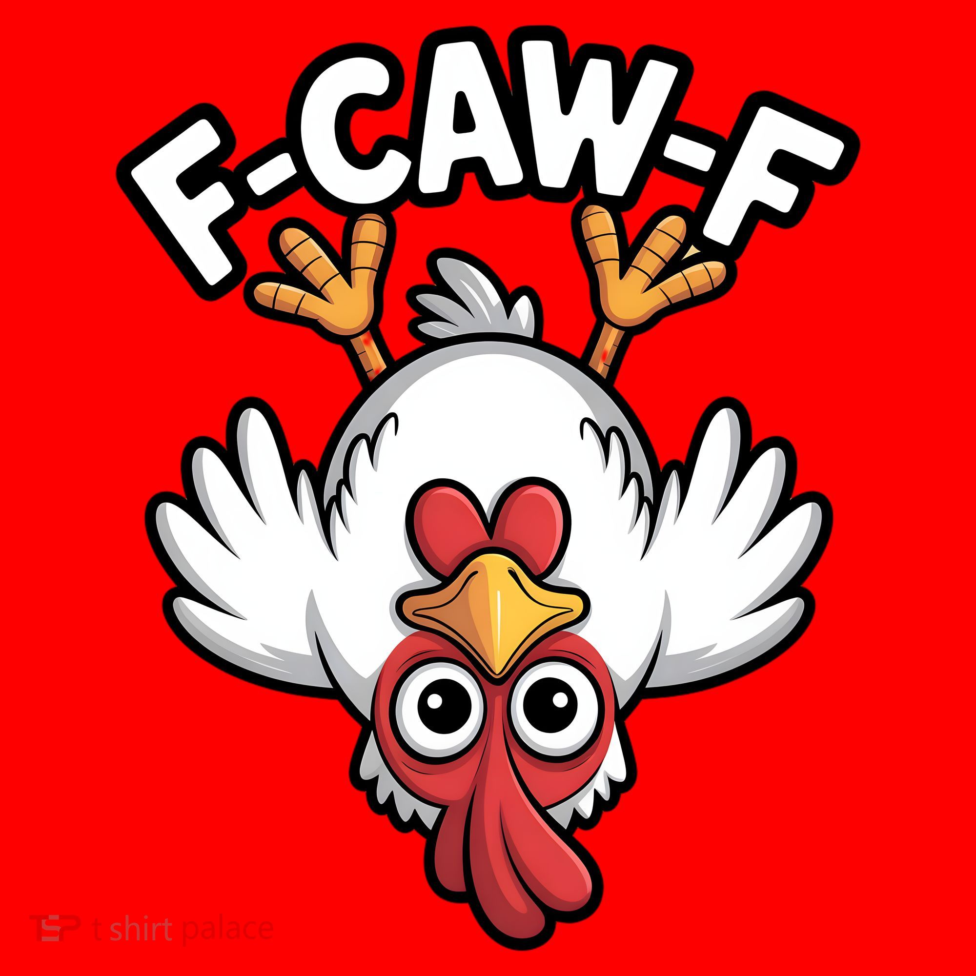 Funny Rooster Meme F-Caw-F Santa Hat