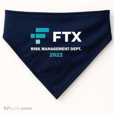 FTX Risk Management Dept 2022 Trading Trader Funny Gift USA-Made Doggie Bandana