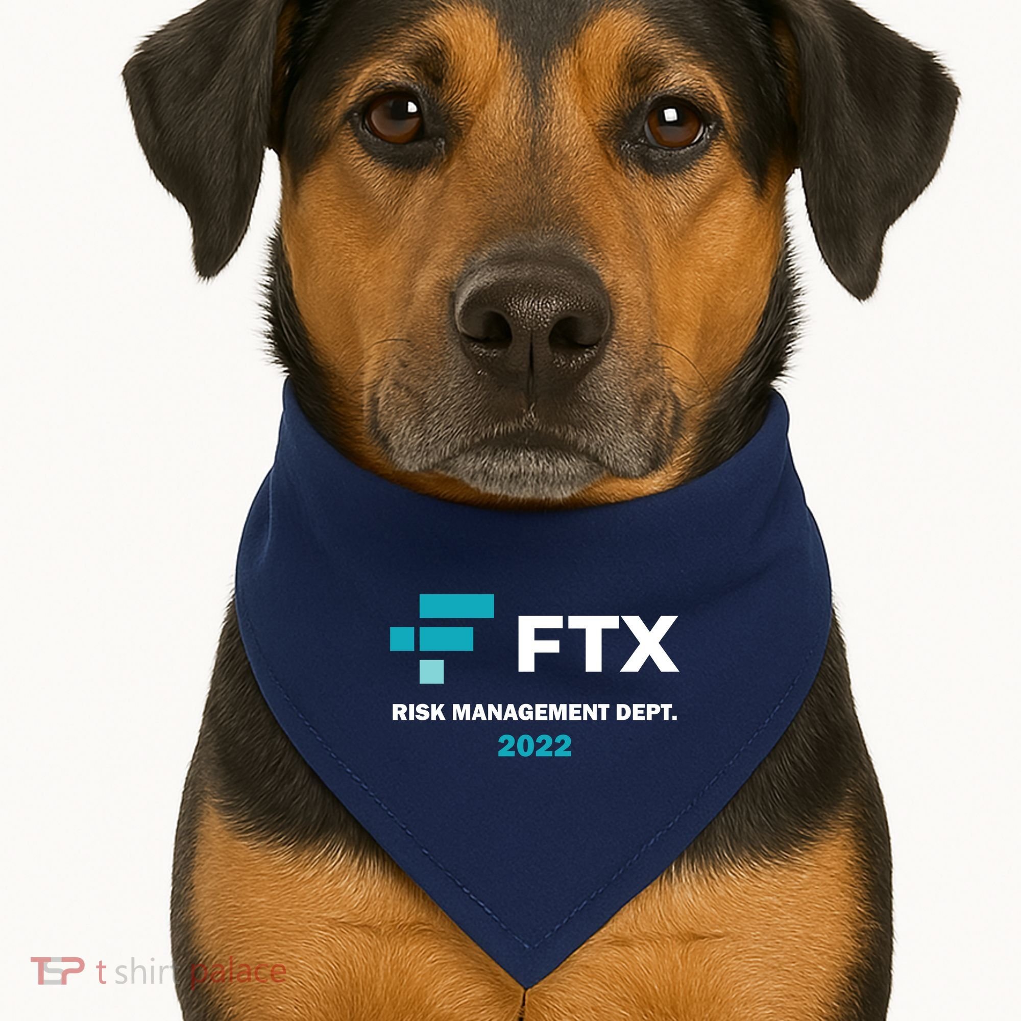 FTX Risk Management Dept 2022 Trading Trader Funny Gift USA-Made Doggie Bandana
