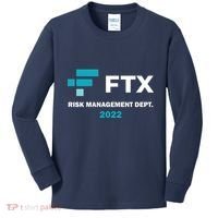 FTX Risk Management Dept 2022 Trading Trader Funny Gift Kids Long Sleeve Shirt thumb 0