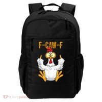 F-Caw-F Rooster Meme Middle Finger Chicken Funny Backpack thumb 0