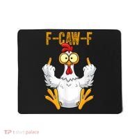 F-Caw-F Rooster Meme Middle Finger Chicken Funny Mousepad thumb 0