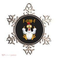F-Caw-F Rooster Meme Middle Finger Chicken Funny Ornament thumb 0