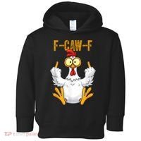 F-Caw-F Rooster Meme Middle Finger Chicken Funny Toddler Hoodie thumb 0