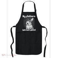 Funny Rabbit My Flabbers Have Been Gasted Retro Graphic Cute Apron thumb 0