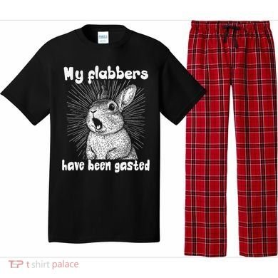 Funny Rabbit My Flabbers Have Been Gasted Retro Graphic Cute Pajama Set