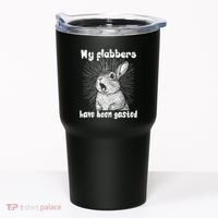 Funny Rabbit My Flabbers Have Been Gasted Retro Graphic Cute Tumbler thumb 0