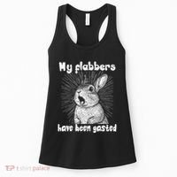 Funny Rabbit My Flabbers Have Been Gasted Retro Graphic Cute Women's Tank Top thumb 0
