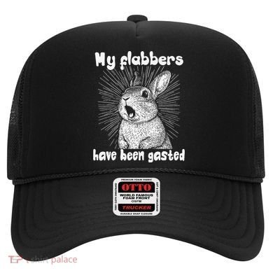 Funny Rabbit My Flabbers Have Been Gasted Retro Graphic Cute Hat
