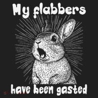 Funny Rabbit My Flabbers Have Been Gasted Retro Graphic Cute Hat thumb 2