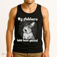 Funny Rabbit My Flabbers Have Been Gasted Retro Graphic Cute Tank Top thumb 3