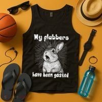 Funny Rabbit My Flabbers Have Been Gasted Retro Graphic Cute Tank Top thumb 4