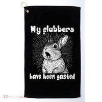 Funny Rabbit My Flabbers Have Been Gasted Retro Graphic Cute Golf Towel thumb 0