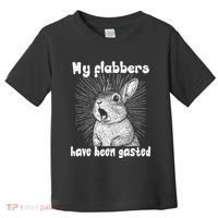 Funny Rabbit My Flabbers Have Been Gasted Retro Graphic Cute Toddler T-Shirt thumb 0