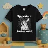 Funny Rabbit My Flabbers Have Been Gasted Retro Graphic Cute Toddler T-Shirt thumb 3