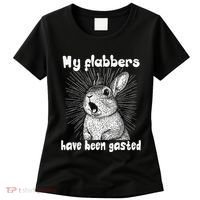 Funny Rabbit My Flabbers Have Been Gasted Retro Graphic Cute Women's T-Shirt thumb 0
