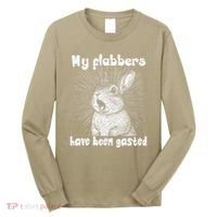 Funny Rabbit My Flabbers Have Been Gasted Retro Graphic Cute Long Sleeve Shirt thumb 0