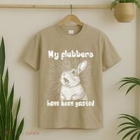 Funny Rabbit My Flabbers Have Been Gasted Retro Graphic Cute T-Shirt thumb 2
