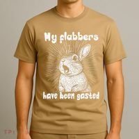 Funny Rabbit My Flabbers Have Been Gasted Retro Graphic Cute T-Shirt thumb 3