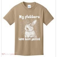 Funny Rabbit My Flabbers Have Been Gasted Retro Graphic Cute Kids T-Shirt thumb 0