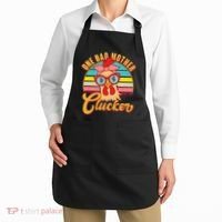 Funny Retro Mothers Day One Bad Mother Clucker Chicken Apron thumb 2