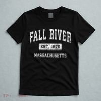 Fall River Massachusetts Ma Vintage Established Sports T-Shirt thumb 5