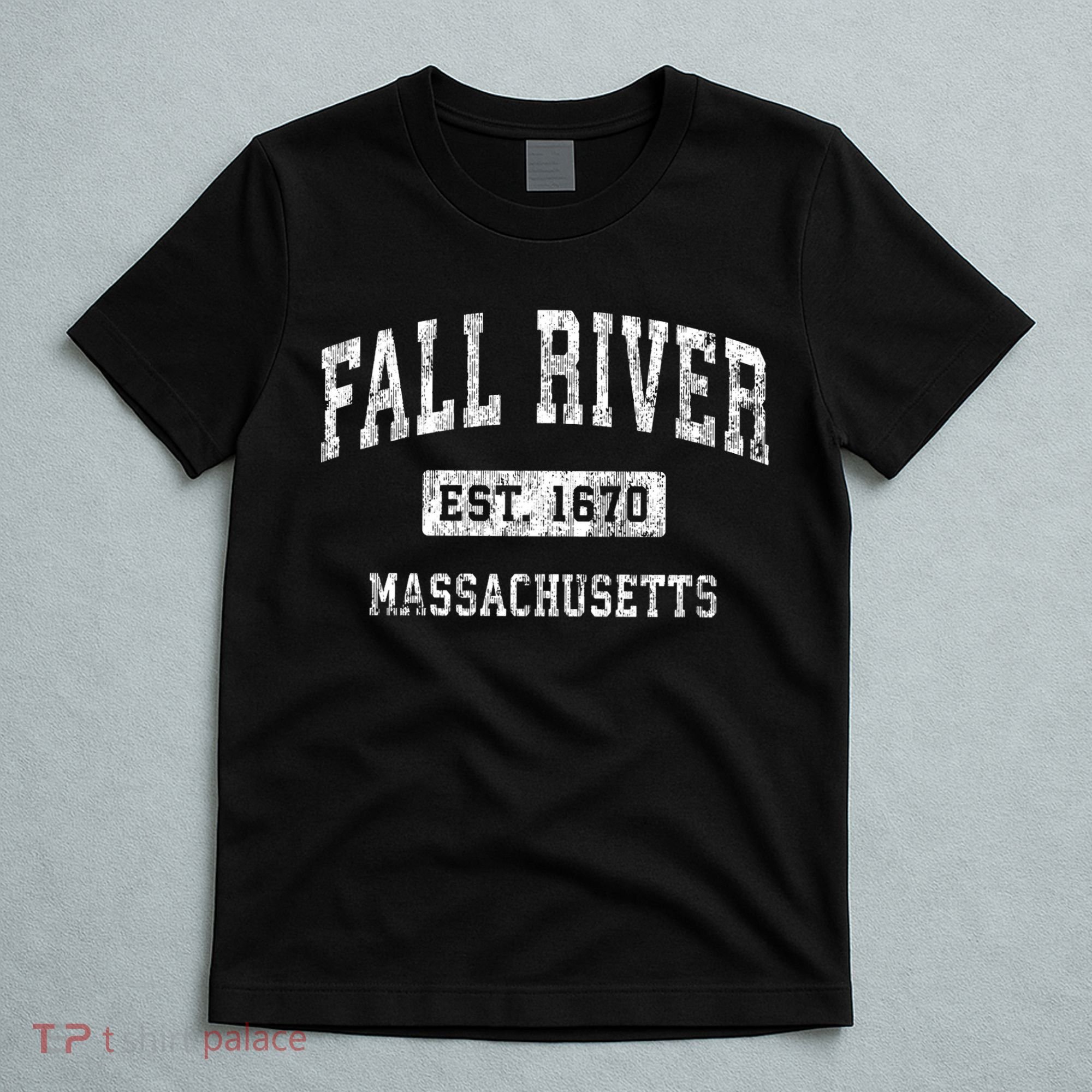 Fall River Massachusetts Ma Vintage Established Sports T-Shirt