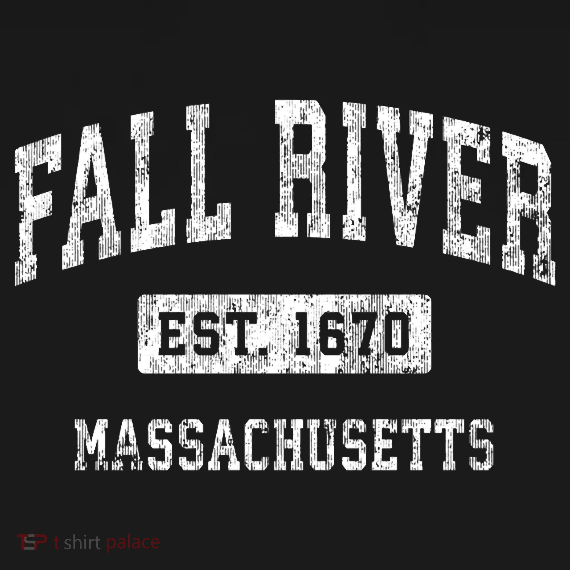Fall River Massachusetts Ma Vintage Established Sports T-Shirt