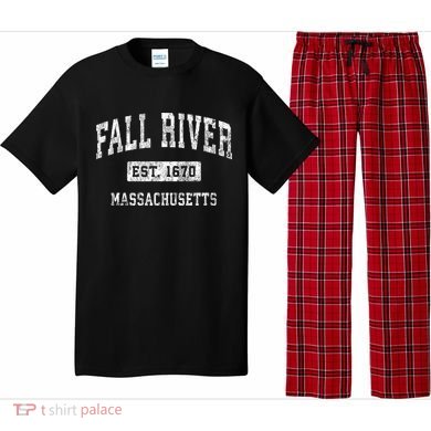 Fall River Massachusetts Ma Vintage Established Sports Pajama Set