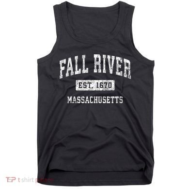 Fall River Massachusetts Ma Vintage Established Sports Tank Top