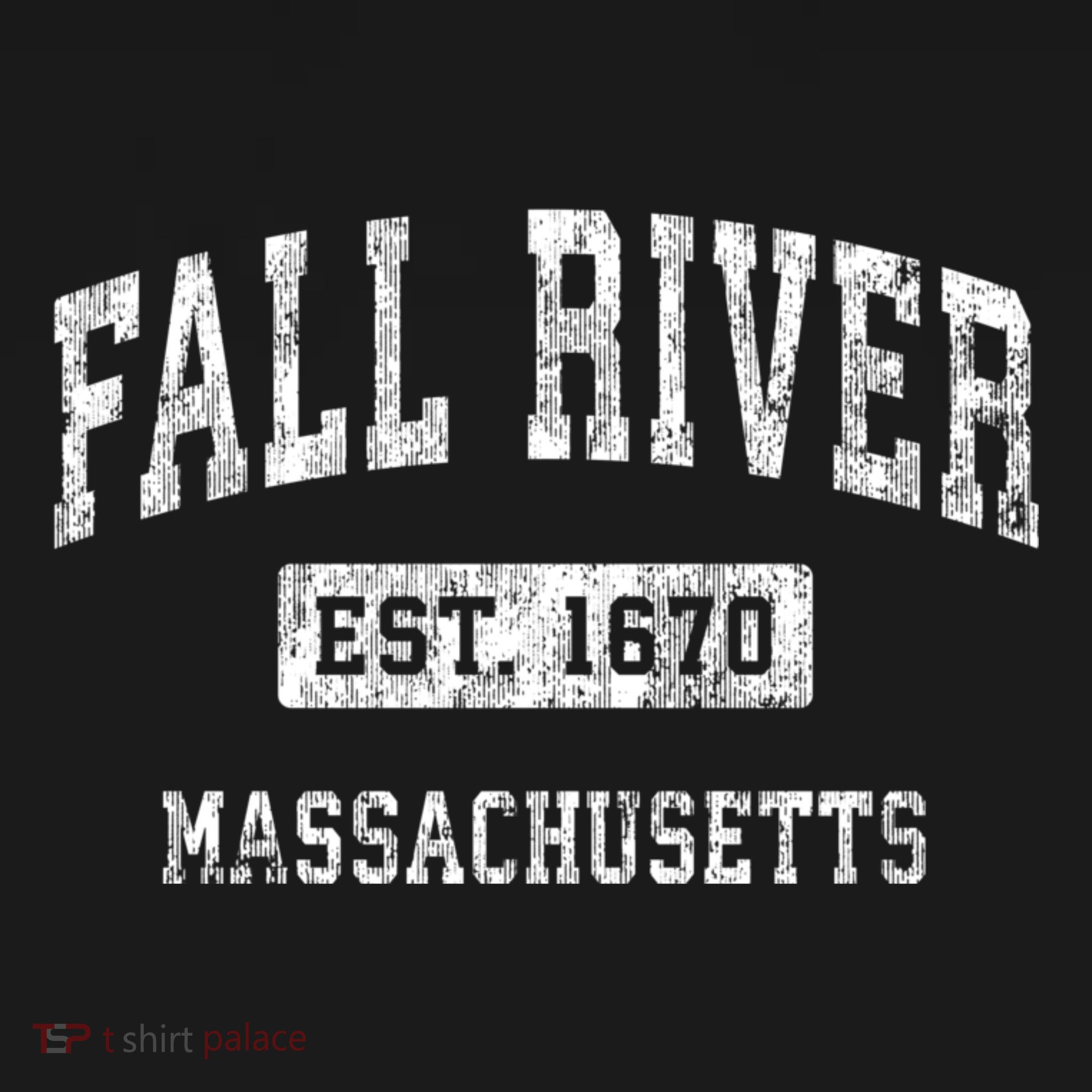 Fall River Massachusetts Ma Vintage Established Sports T-Shirt