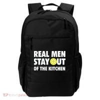 Funny Real Men Stay Out Of The Kitchen Pickleball Backpack thumb 0