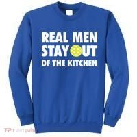 Funny Real Men Stay Out Of The Kitchen Pickleball Sweatshirt thumb 0