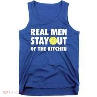 Funny Real Men Stay Out Of The Kitchen Pickleball Tank Top thumb 0