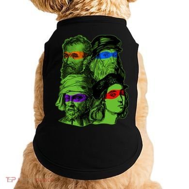 Funny Renaissance Ninja Painters Doggie Tank