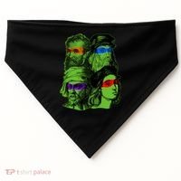 Funny Renaissance Ninja Painters USA-Made Doggie Bandana thumb 0