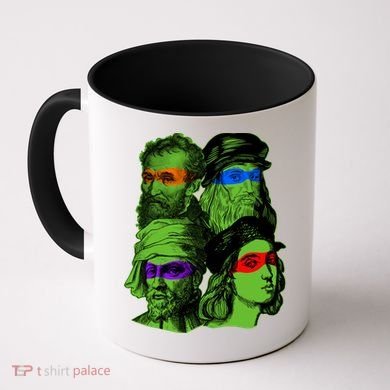 Funny Renaissance Ninja Painters Coffee Mug