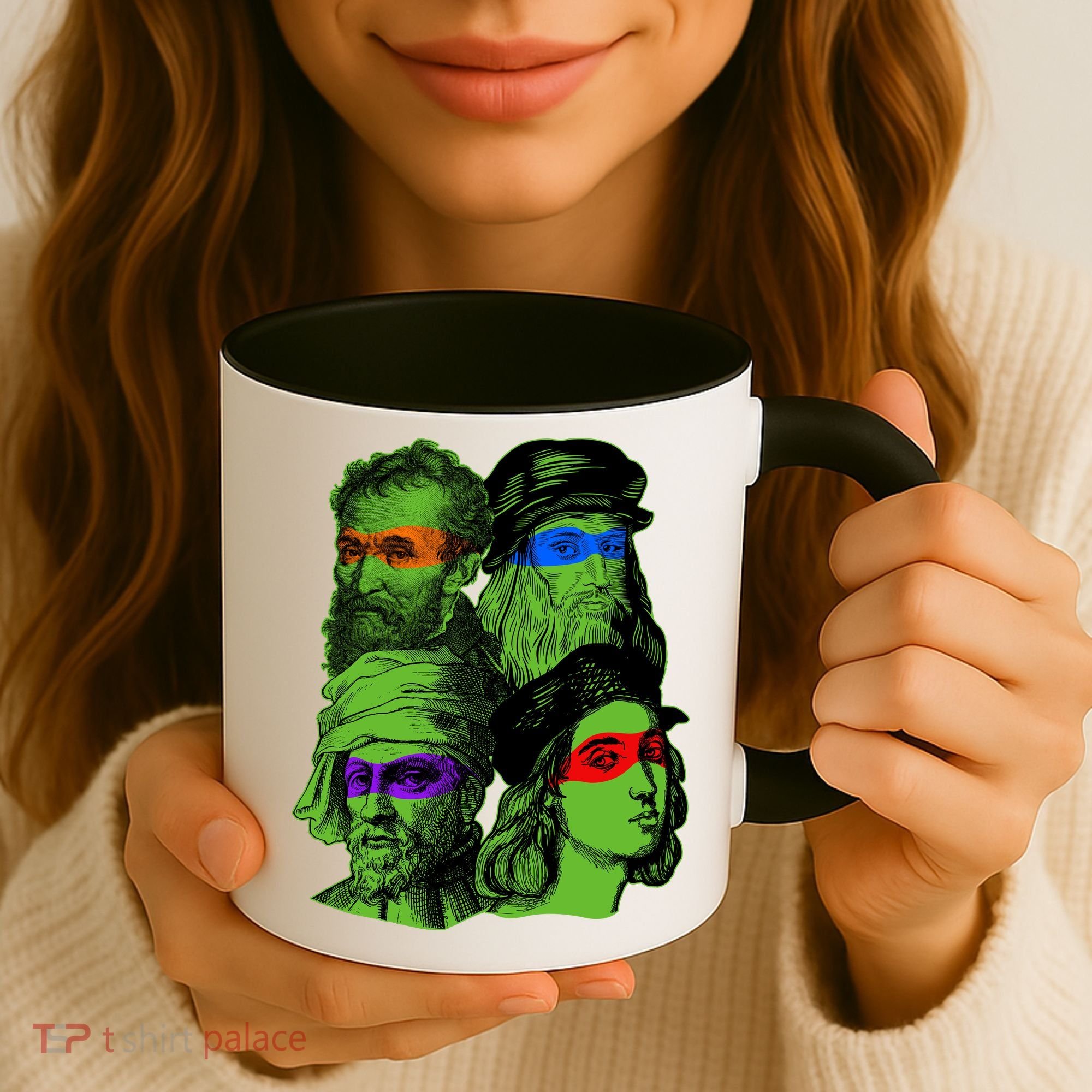 Funny Renaissance Ninja Painters Coffee Mug