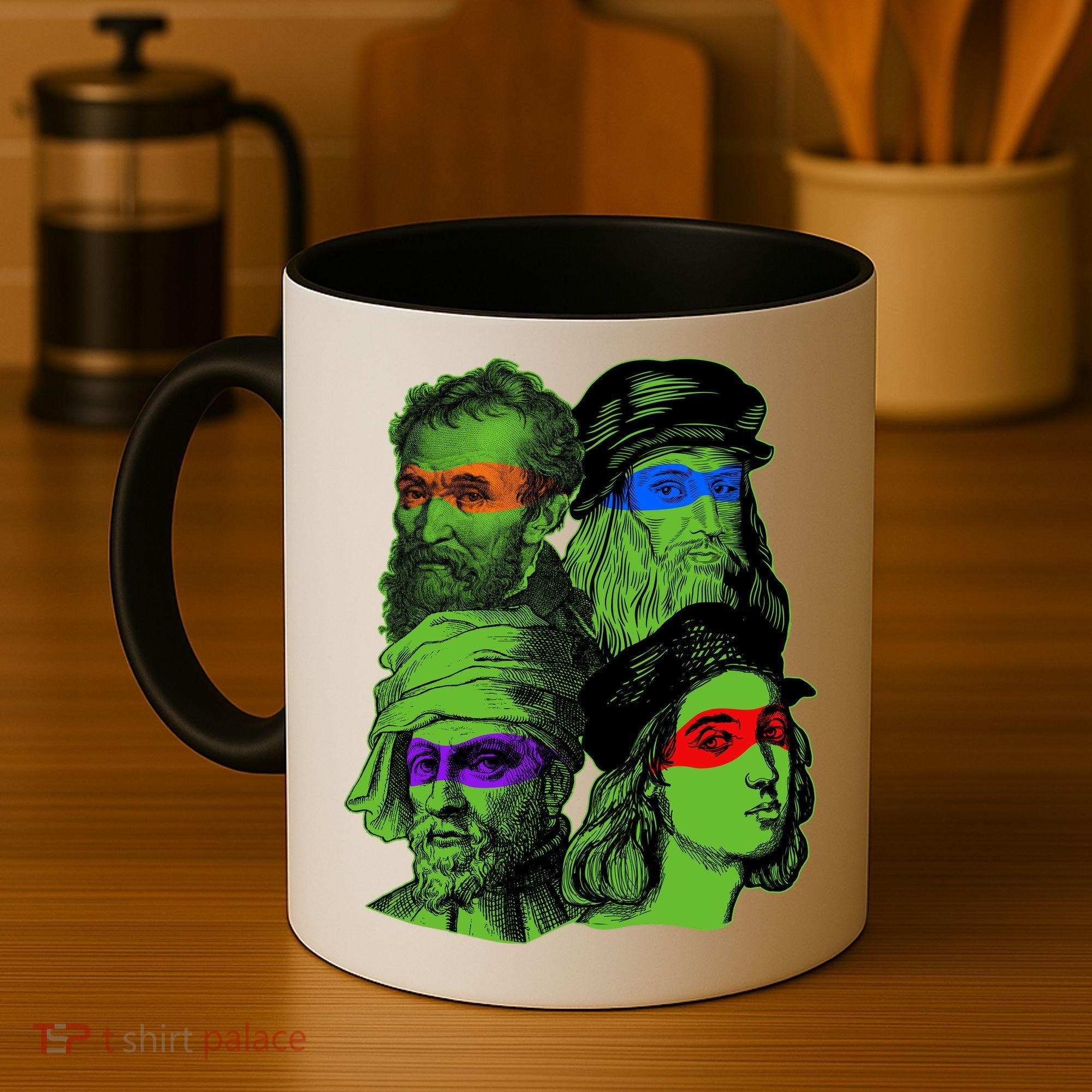 Funny Renaissance Ninja Painters Coffee Mug