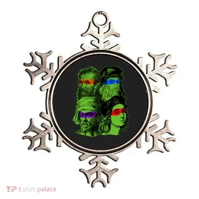 Funny Renaissance Ninja Painters Ornament