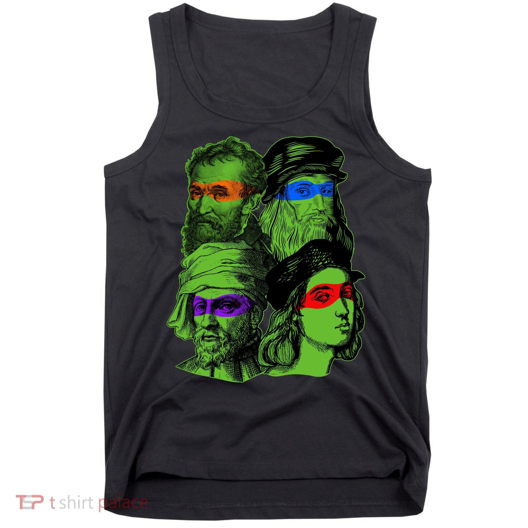 Funny Renaissance Ninja Painters Tank Top