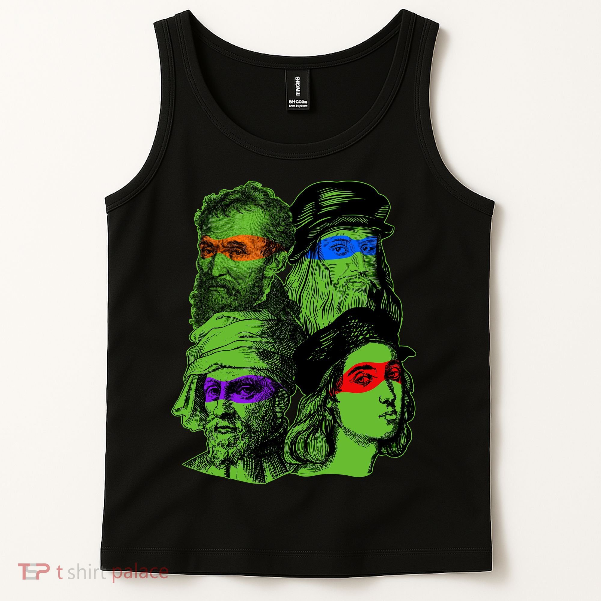 Funny Renaissance Ninja Painters Tank Top