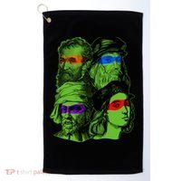 Funny Renaissance Ninja Painters Golf Towel thumb 0