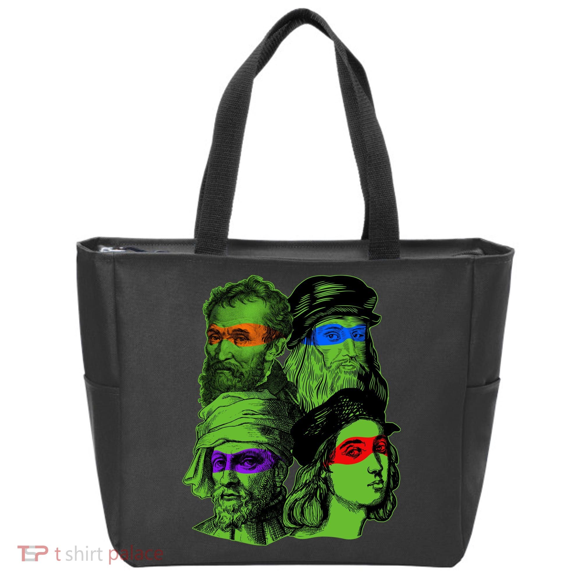 Funny Renaissance Ninja Painters Tote Bag