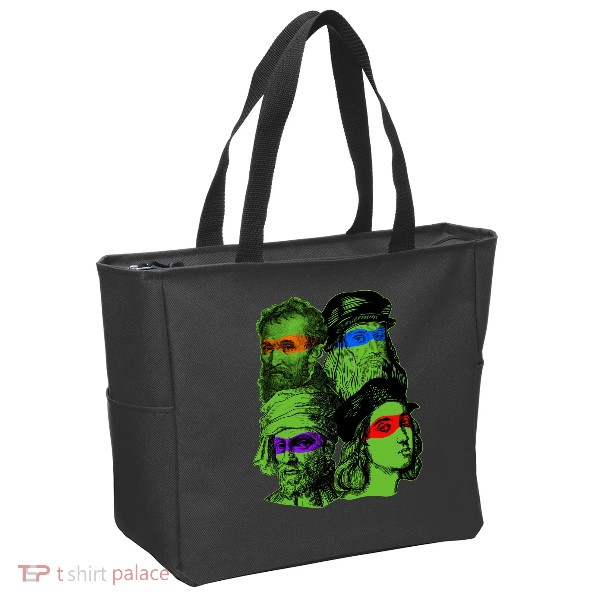 Funny Renaissance Ninja Painters Tote Bag