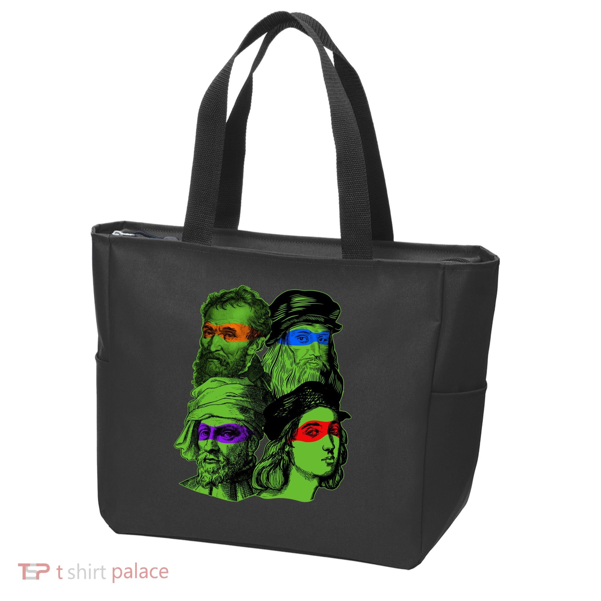 Funny Renaissance Ninja Painters Tote Bag