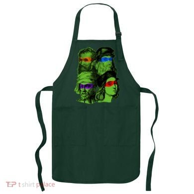 Funny Renaissance Ninja Painters Apron