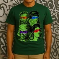 Funny Renaissance Ninja Painters T-Shirt thumb 3